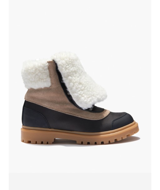 Moncler Leather Fleece Lined Boots paiement sécurisé