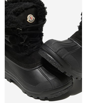 Moncler Enfant Moncler Suede & Nylon Boots pas cher chine