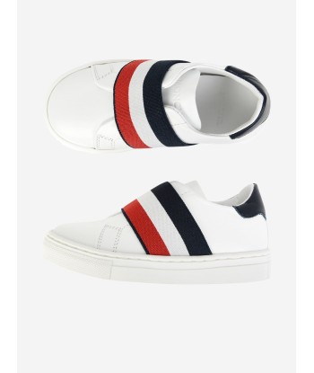 Moncler Enfant Moncler Leather Slip On Shoes shop