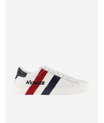 Moncler Enfant Moncler Leather Branded Trainers Véritable concentré