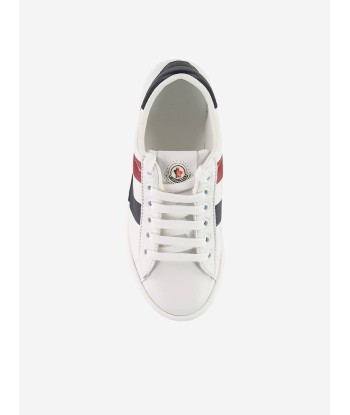 Moncler Enfant Moncler Leather Branded Trainers Véritable concentré