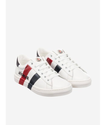 Moncler Enfant Moncler Leather Branded Trainers Véritable concentré