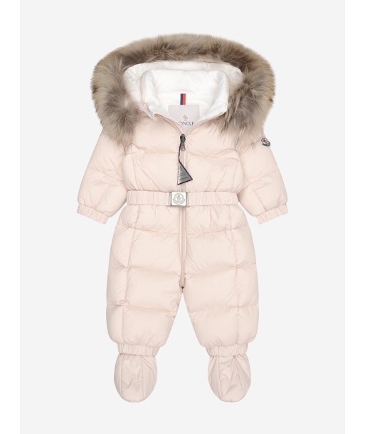 Moncler Enfant Baby Girls Pale Down Padded New Jean Snowsuit l'évolution des habitudes 