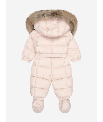 Moncler Enfant Baby Girls Pale Down Padded New Jean Snowsuit l'évolution des habitudes 