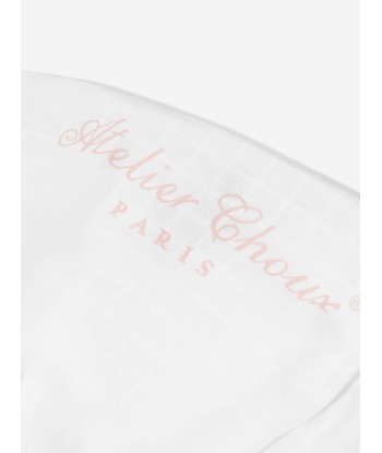 Atelier Choux Baby Hot Air Balloons Fitted Sheet in White Les magasins à Paris