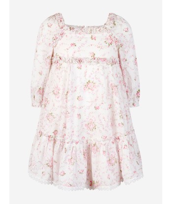 Needle & Thread Girls Vintage Ditsy Cotton Ruffle Dress in White suggérées chez