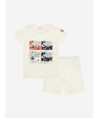 Moncler Enfant Baby Boys Cartoon Top & Shorts Set pas chere