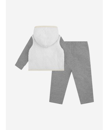 Moncler Enfant Shearling & Cotton Baby Tracksuit en stock