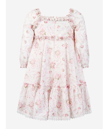 Needle & Thread Girls Vintage Ditsy Cotton Ruffle Dress in White suggérées chez