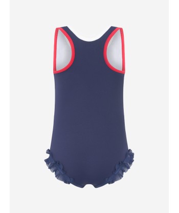 Moncler Enfant Girls Blue Swimsuit du meilleur 