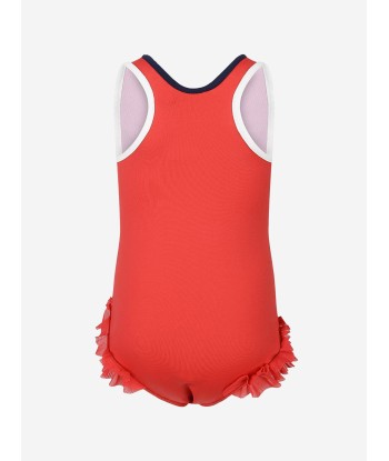 Moncler Enfant Girls Logo Swimsuit Dans la société mordern