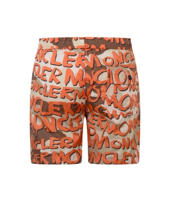 Moncler Enfant Boys Logo Print Swim Shorts les ligaments