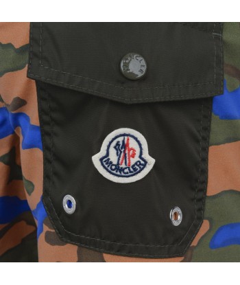 Moncler Enfant Boys Camouflage Print Swim Shorts rembourrage situé sous