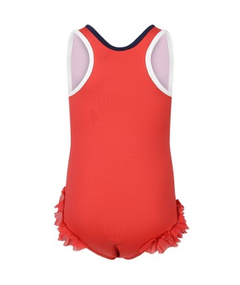 Moncler Enfant Girls Logo Swimsuit Dans la société mordern