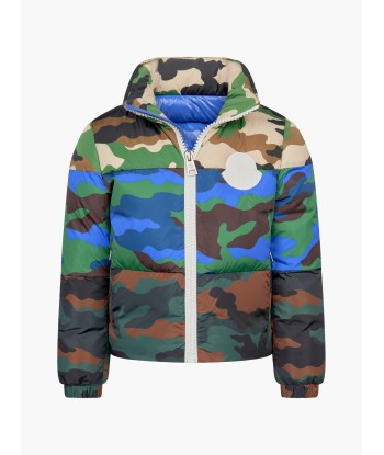 Moncler Enfant Boys Camouflage Down Padded Marchaud Jacket en ligne