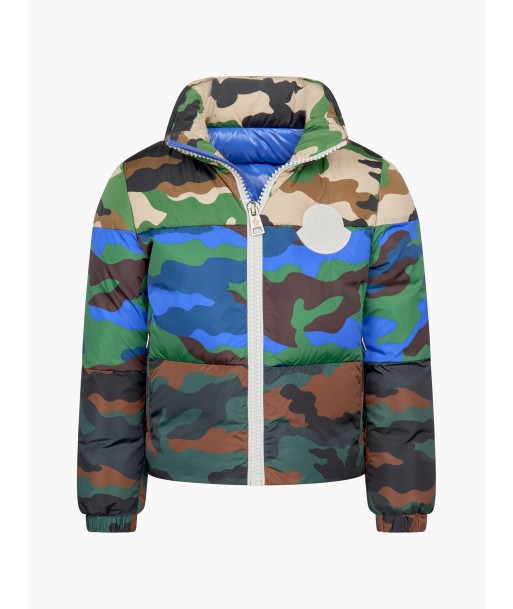 Moncler Enfant Boys Camouflage Down Padded Marchaud Jacket en ligne