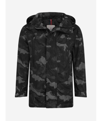 Moncler Enfant Boys & Grey Camouflage Ribble Jacket de technologie