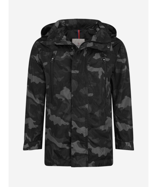 Moncler Enfant Boys & Grey Camouflage Ribble Jacket de technologie