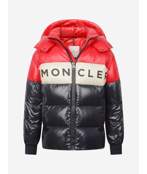 Moncler Enfant Boys & Navy Down Febrege Coat shop