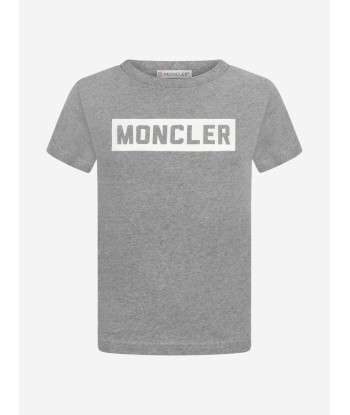 Moncler Enfant Boys Logo Jersey Top en stock