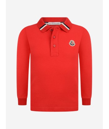 Moncler Enfant Boys Pique Cotton Polo Top l'achat 