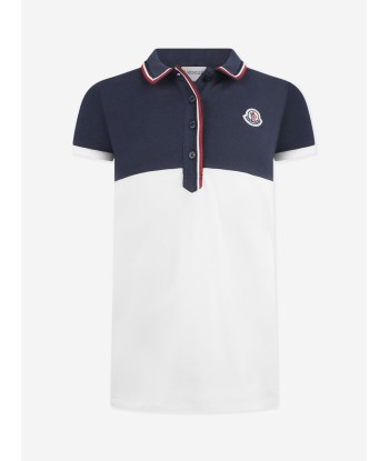 Moncler Enfant Girls & Ivory Polo Dress acheter en ligne