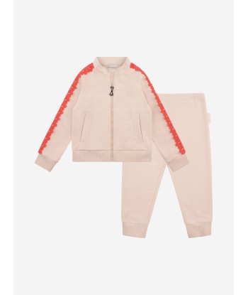 Moncler Enfant Girls Tracksuit With Embroidered Trims soldes