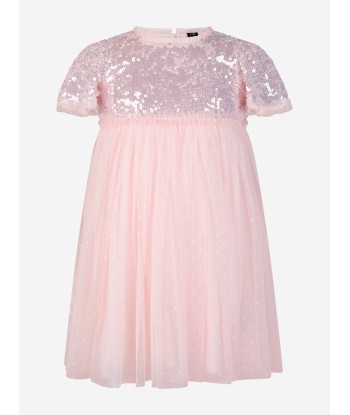 Needle & Thread Girls Mila Gloss Bodice Dress in Pink plus qu'un jeu 