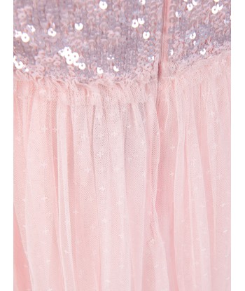 Needle & Thread Girls Mila Gloss Bodice Dress in Pink plus qu'un jeu 