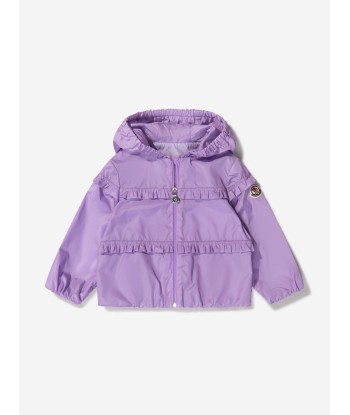 Moncler Enfant Baby Girls Ruffle Trim Hooded Hiti Jacket le des métaux précieux