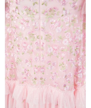 Needle & Thread Girls Evening Primrose Dress in Pink de l' environnement