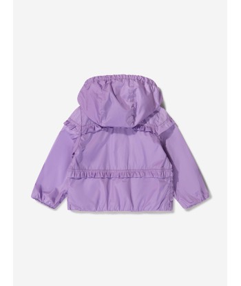 Moncler Enfant Baby Girls Ruffle Trim Hooded Hiti Jacket le des métaux précieux