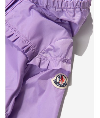 Moncler Enfant Baby Girls Ruffle Trim Hooded Hiti Jacket le des métaux précieux