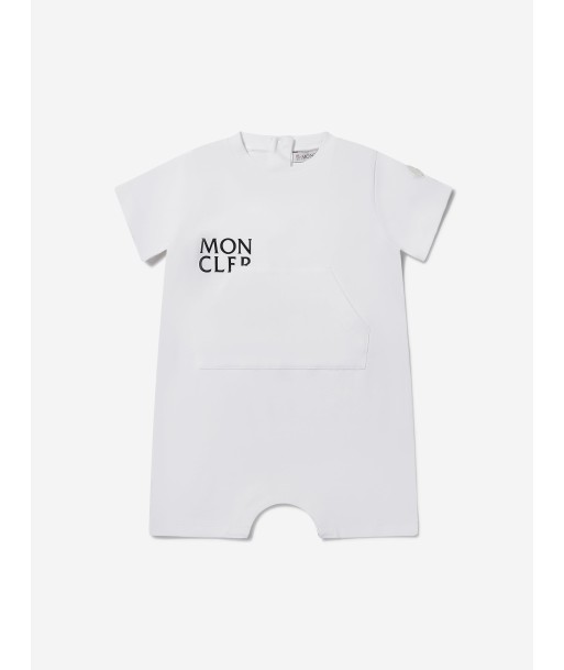 Moncler Enfant Baby Unisex Logo Romper pas cher