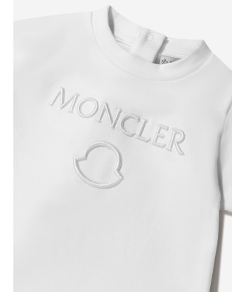 Moncler Enfant Baby Unisex Logo Romper Les magasins à Paris et en Île-de-France