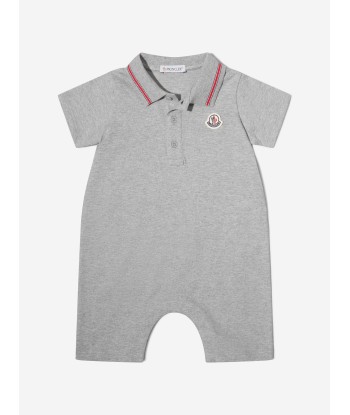 Moncler Enfant Baby Boys Pique Romper en linge