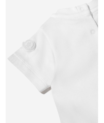 Moncler Enfant Baby Unisex Logo Romper Les magasins à Paris et en Île-de-France