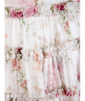 Needle & Thread Girls Trailing Blooms Chiffon Dress in White vente chaude votre 