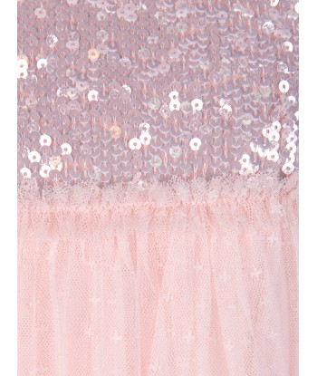 Needle & Thread Girls Mila Gloss Bodice Dress in Pink plus qu'un jeu 