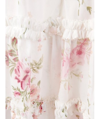 Needle & Thread Girls Trailing Blooms Chiffon Dress in White vente chaude votre 