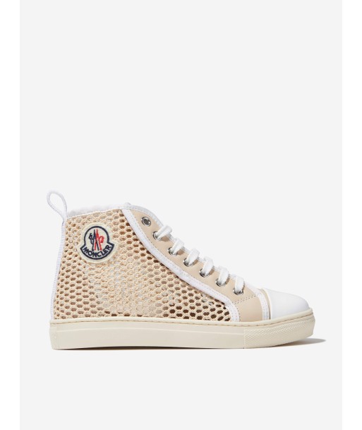 Moncler Enfant Unisex Leather Anyse II High Top Trainers Livraison rapide