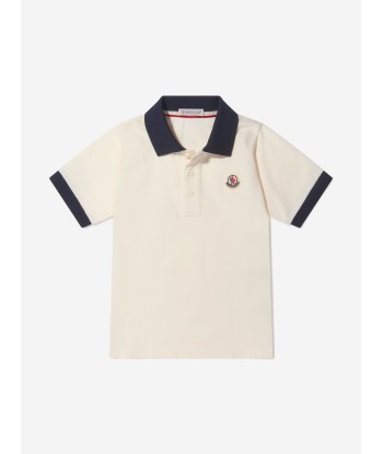 Moncler Enfant Boys Short Sleeve Logo Polo Shirt pas cher