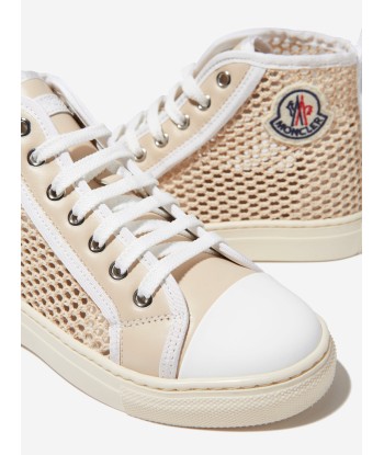 Moncler Enfant Unisex Leather Anyse II High Top Trainers Livraison rapide