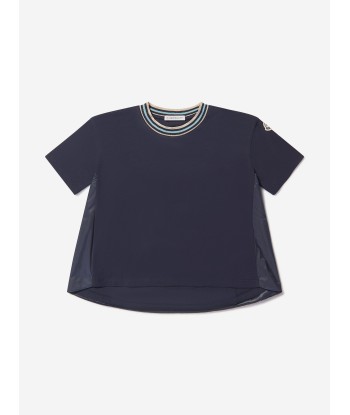 Moncler Enfant Girls Short Sleeve Logo T-Shirt Livraison rapide