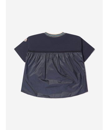 Moncler Enfant Girls Short Sleeve Logo T-Shirt Livraison rapide