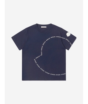 Moncler Enfant Boys Jersey Logo Print T-Shirt Les magasins à Paris