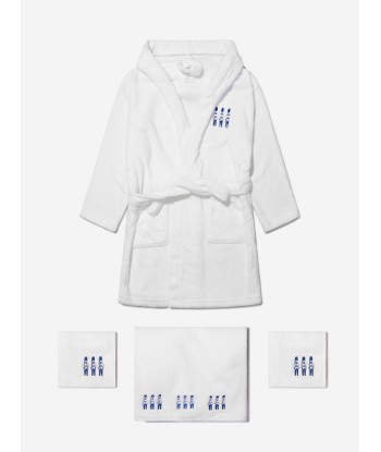 Cotton and Company Baby Boys Organic Cotton Guardsmen Muslin Bathrobe And Towel Set plus qu'un jeu 