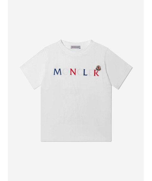 Moncler Enfant Unisex Jersey Logo Print T-Shirt Amélioration de cerveau avec