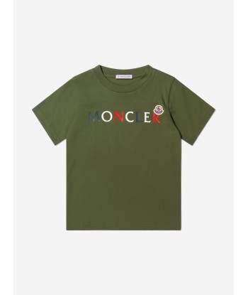 Moncler Enfant Unisex Jersey Logo Print T-Shirt des créatures d'habitude