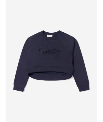 Moncler Enfant Girls Branded Cropped Sweatshirt le concept de la Pate a emporter 